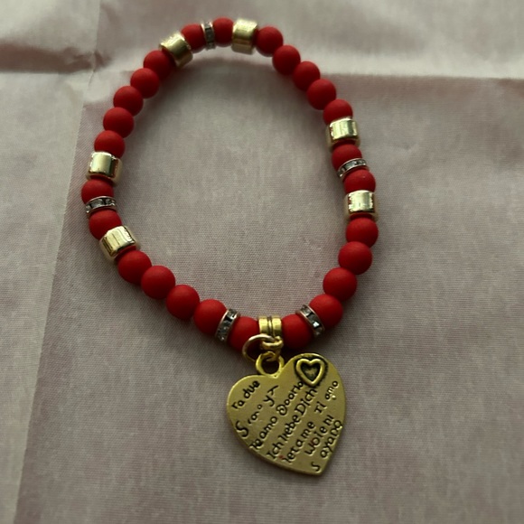 New 4pc Red Stone Boho Bracelet Set - Picture 15 of 17